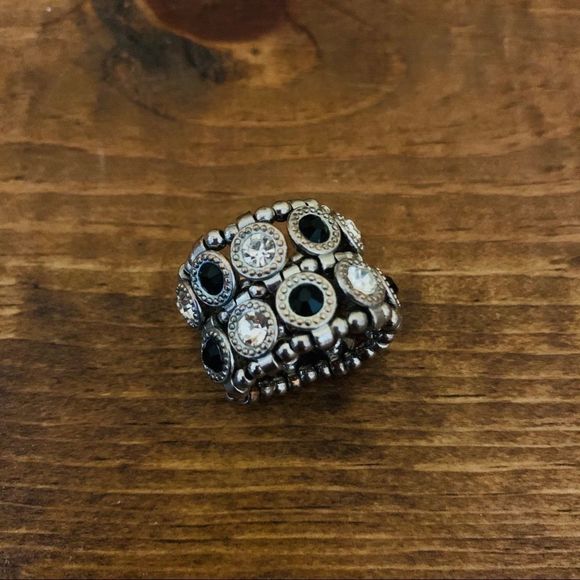 Vintage 80’s Style Stretch Band Rings Faux Stones - Picture 7 of 7